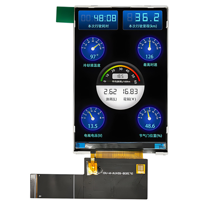 3,5&quot; angle de visualisation du module 320x480 HVGA IPS d'affichage de TFT LCD de pouce plein avec le module d'affichage d'affichage à cristaux liquides de TFT d'interface de RGB/MCU/SPI