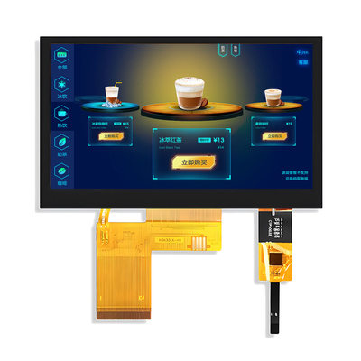 4.3 pouces 800x480 points PCAP TFT Affichage capacitif écran tactile Interface RVB