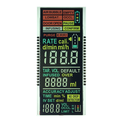 Mini 7 goupilles de VA TN 36 de module d'affichage d'affichage à cristaux liquides de segment pour le chiffre Front Glass Display de temps
