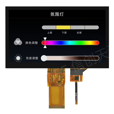 7 interface de l'angle de visualisation RVB du module 1024x600 IPS d'écran tactile de TFT LCD de pouce pleine