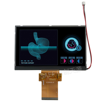 Borne 5,7&quot; d'affichage à cristaux liquides TFT 60 d'écran tactile de paysage de FHD interface de pouce LVDS