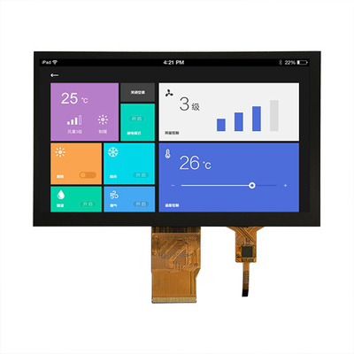 Affichage TFT de qualité industrielle de 7 pouces 1024X600 points Interface RVB avec CTP