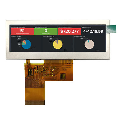 Qualité  3.9 Inch Bar Type TFT LCD , 40 Pin TFT Display RGB Interface 480x128 usine