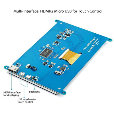 Raspberry PI 7 pouces HDMI TFT LCD Display avec écran tactile capacitif