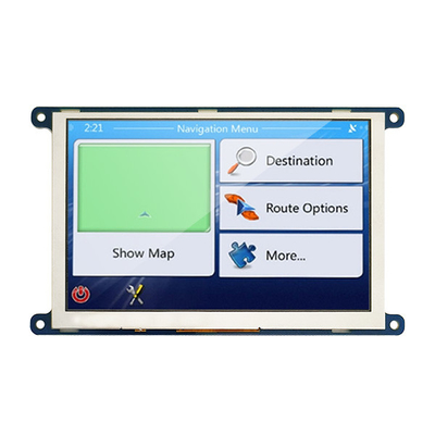 L'interface série de SPI l'affichage 800x480 de TFT LCD de 5 pouces pointille la catégorie des véhicules à moteur d'IPS