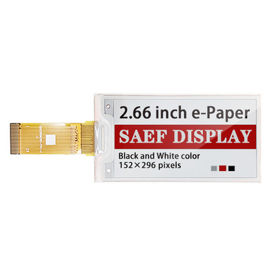 2,66 pouces 3 colorent le panneau d'encre d'E, affichage de papier électronique d'interface de SPI