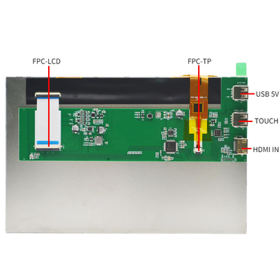 pouce HDMI de l'affichage 10,1 de contact de 300cd/m2-1000cd/m2 PCAP avec la framboise pi compatible