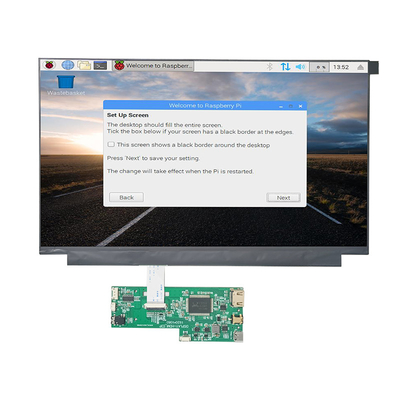 13,3 pouces 1920x1080 FHD Raspberry Pi HDMI TFT LCD Display avec PCAP capacitif