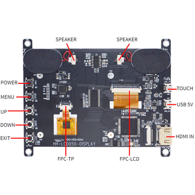 HDMI compatible avec la framboise Pi4 affichage 800x480 Dots With PCT de TFT LCD de 5 pouces