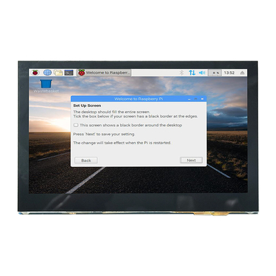 Angle de visualisation de l'affichage 800x480 de la framboise pi Dsi de pouce HDMI de PCT 4,3 plein