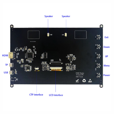10.1" 1024x600 IPS PCAP écran tactile capacitif TFT LCD Support Connecteur HDMI