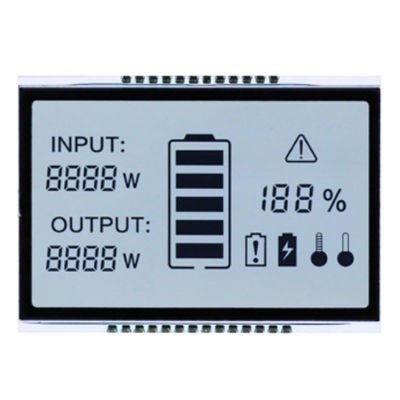 Écran LCD à segment du compteur d'énergie électrique