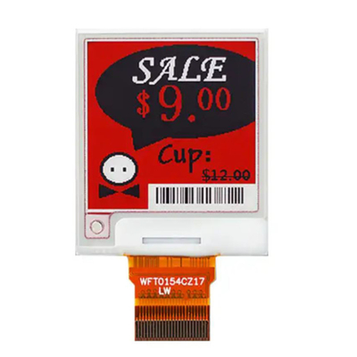 Module de papier électronique Affichage numérique 1,54&quot; 3 couleurs EPD 24 broches ESL E-Ink 200*200 points Interface SPI Optique Tous les angles de vision