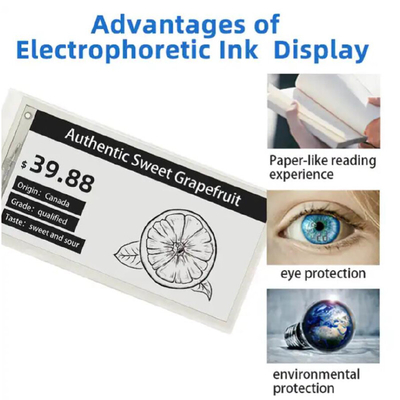 2.9 pouces ESL Affichage électronique de papier électronique Eink Étiquette numérique