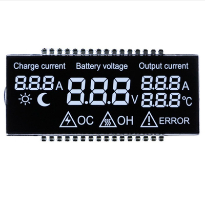 Panneau LCD TN personnalisé, LCD du compteur avec tension, courant, température, caractères/segments de puissance
