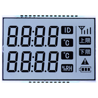 Panneau LCD TN personnalisé, LCD du compteur avec tension, courant, température, caractères/segments de puissance