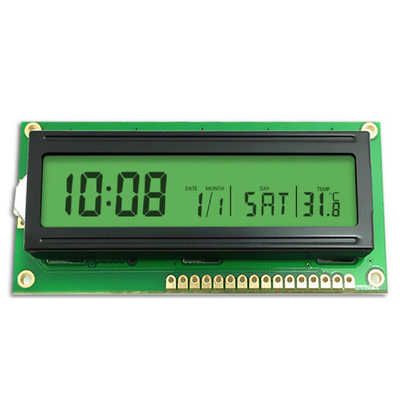Panneau LCD personnalisé, appareil de contrôle de température monochrome, écran LCD de stockage d'énergie, STN Jaune vert