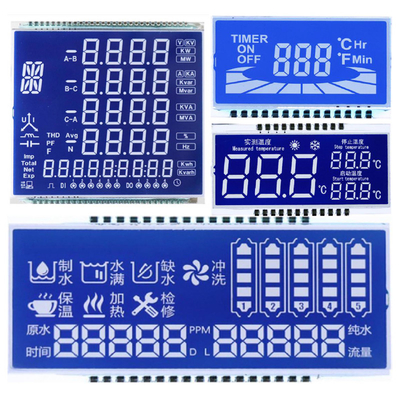 Taille personnalisée Écran LCD à chiffres VA TN HTN FSTN Affichage monochrome à 7 segments personnalisé