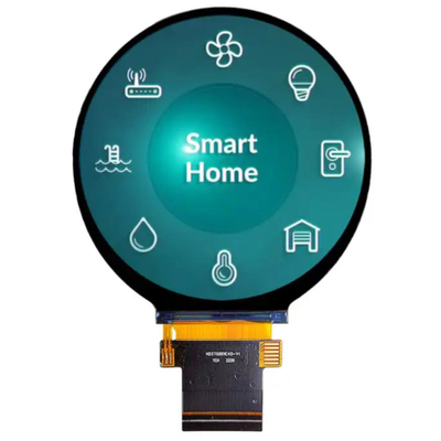2Module d'affichage LCD TFT rond de 0,8 pouces 480x480 avec Tst de -30°C à 80°C et une interface SPI RGB ST7701S à 40 broches