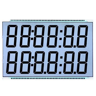Affichage du panneau LCD à broche métallique TN HTN STN FSTN Affichage numérique segmenté de type