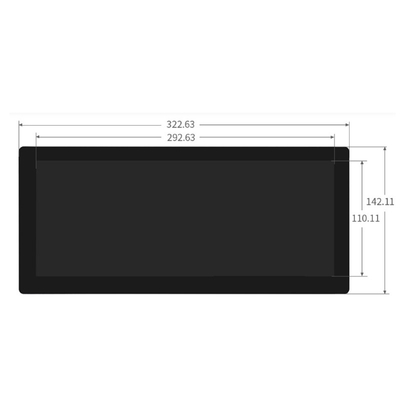 L'écran LCD à bande de 12,3 pouces de qualité automobile avec CTP, interface HDMI prend en charge Raspberry Pi, Windows, Jetson Nano