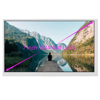 7 pouces 1024x600 LVDS TFT LCD avec CTP, écran tactile PCAP 7 pouces IPS