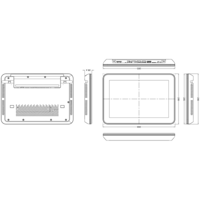 10.1 Écran IPS 1280*800 Lampe à couleur Android