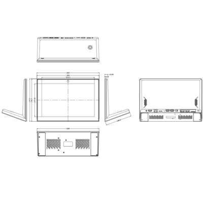 10.1 pouces Android Monitor1280*800 IPS Écran avec capteur tactile Avec RK3128 Quad Core