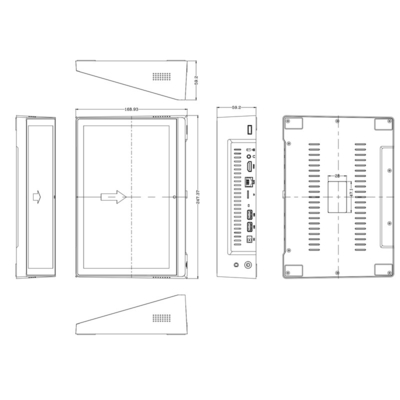 10.1 pouces Touch Wifi Android Tablet tout-en-un PC 1280 * 800 Ips Type de paysage à angle complet Pour appareil d'appel