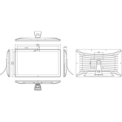 Tablette tout-en-un de 21,5 pouces montée sur le mur 1920*1080 Ips Full HD Touch Wifi Système Android