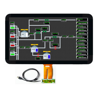 Affichage PCAP TFT de 21,5 pouces FHD 1920*1080 Résolution, affichage LCD TFT LVDS de 21,5 pouces avec pilote de rétroéclairage LED intégré