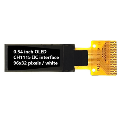 0.54 pouces I2C OLED affiche 96x32 pixels 60cd/M2 Tous les angles de vision