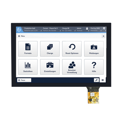 Chine usine 10.1 pouces TFT affichage LCD 1280x800 pixels IPS type LVDS avec CTP