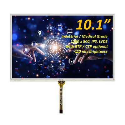 10Affichage LCD TFT de 1 pouce résolution 1280x800 avec panneau tactile résistif
