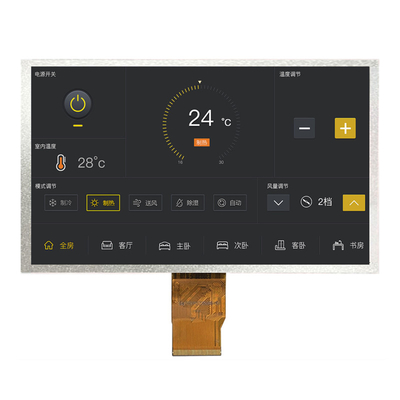 7 pouces 40 broches LVDS TFT affichage LCD CTP Optionnel 1024x600 écran de pixels