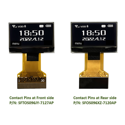 0Module d'affichage OLED de 96 pouces 128x64 Pixel SPI I2C Connexion d'interface enfichable