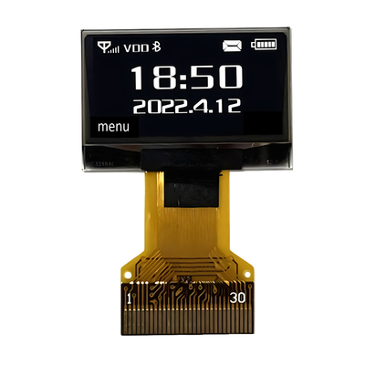 Écran OLED à faible coût de 0,96 pouce 128X64 IIC I2C SPI 8080 Interface 30 broches ZIF FPC