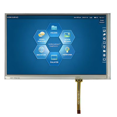 7 pouces TFT industriel montrent 40 l'interface de Pin 800x480 RVB avec l'écran tactile résistif