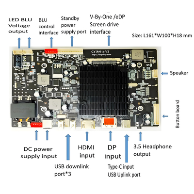 Affichage TFT industriel / médical couleur 27 pouces 4K 3840x2160 60HZ Interface EDP 1000nits