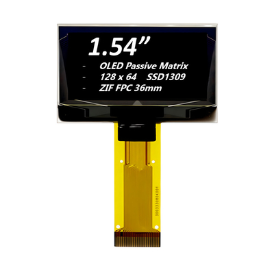 Module d'affichage OLED de 1,54 pouces avec matrice passive SSD1309 ZIF FPC 36mm 128x64 Pixel