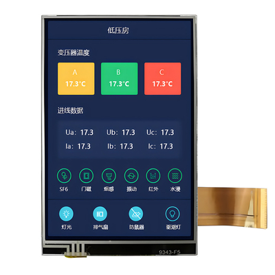 Chine TFT LCD fournisseur d'usine 3,5 pouces 320x480 pixels avec écran tactile résistif