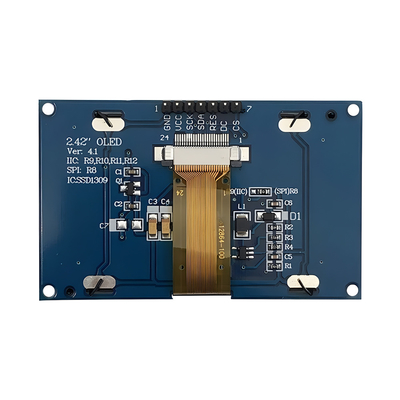 2Module d'affichage OLED de 42 pouces 128x64 points avec interface SPI et couleurs de police blanche et bleue