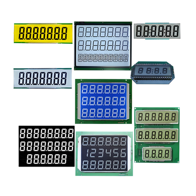Taille personnalisée Écran LCD à chiffres VA TN HTN FSTN Affichage monochrome à 7 segments personnalisé
