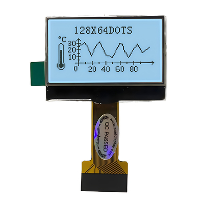 128X64 pixels COG LCD FSTN positif 3.3v avec unité de rétroéclairage blanc