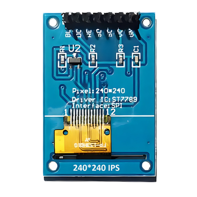 Interface série SPI 1,3-pouces IPS TFT LCD 240x240 Dot avec 7 broches d'en-tête PCB
