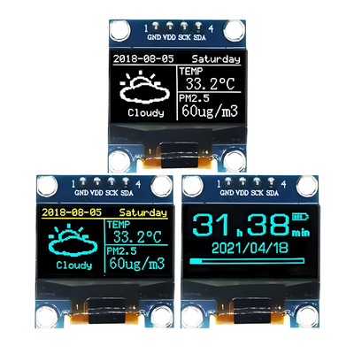 0.96 pouces 128x64 Dot Matrix OLED Module d'affichage à 4 broches Interface I2C