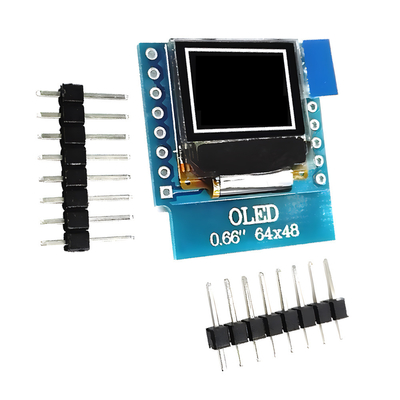 0Affichage OLED 16 broches avec 64x48 pixels, polices blanches et bleues