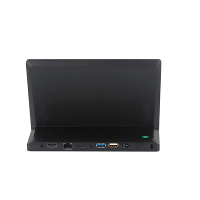 Moniteur à écran tactile 8 pouces 1280x800 Android 11 en forme de L avec port HDMI RJ45