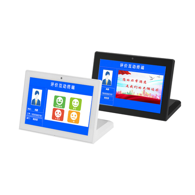Moniteur à écran tactile 8 pouces 1280x800 Android 11 en forme de L avec port HDMI RJ45