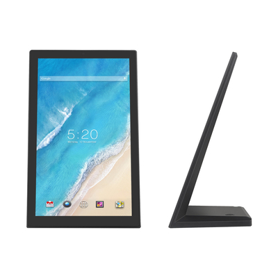 Moniteur tactile Android de 14 pouces en forme de L, mémoire intégrée de 2 Go + 16 Go avec HDMI RJ45 POE